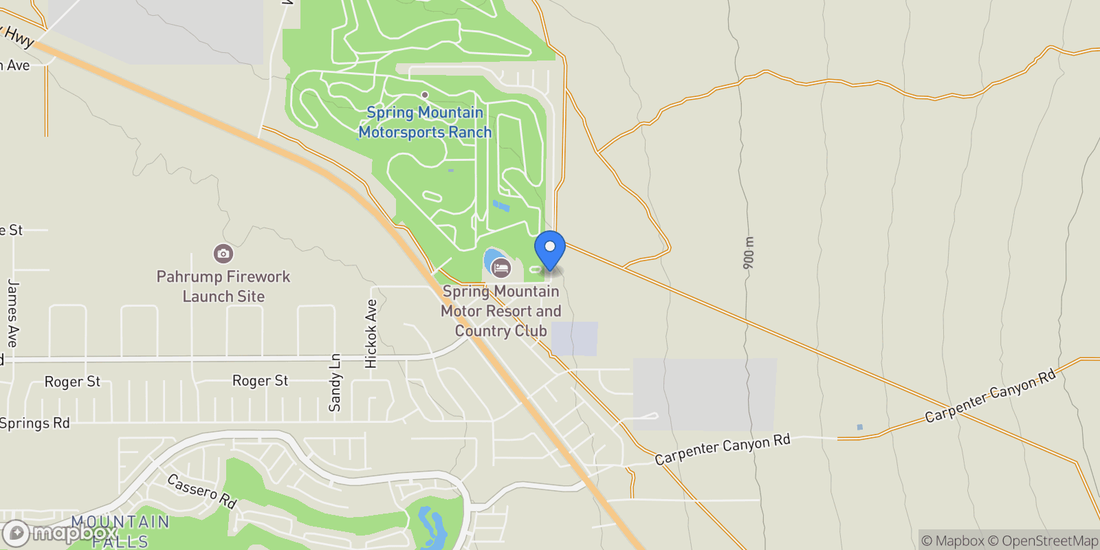 Map showing 3720 S Spring Mountain Boulevard, Pahrump, Nevada, United States.