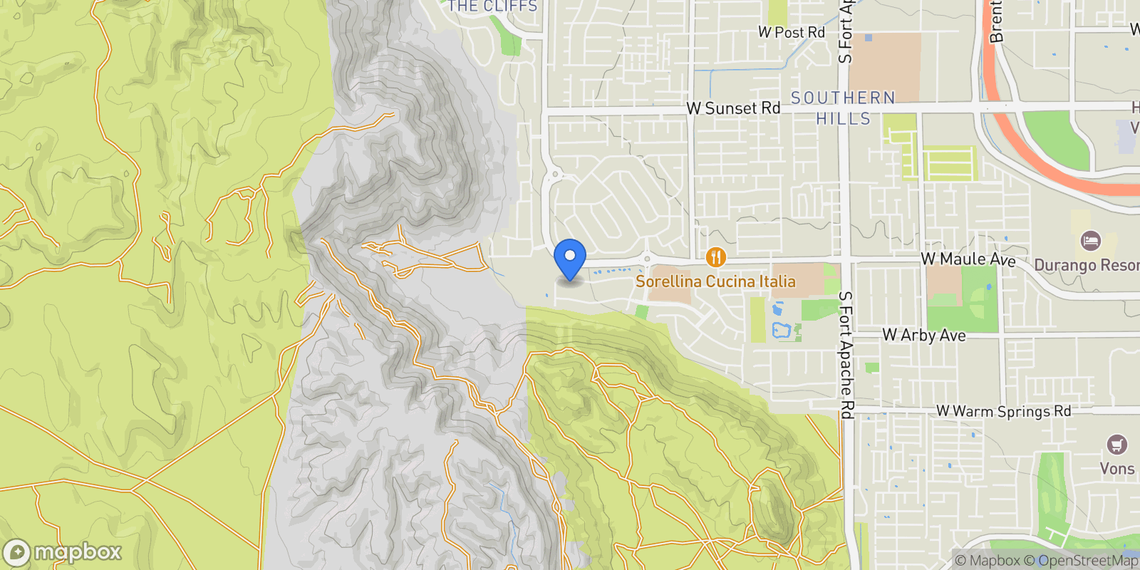 Map showing 10149 Terrastone Drive, Las Vegas, Nevada, United States.