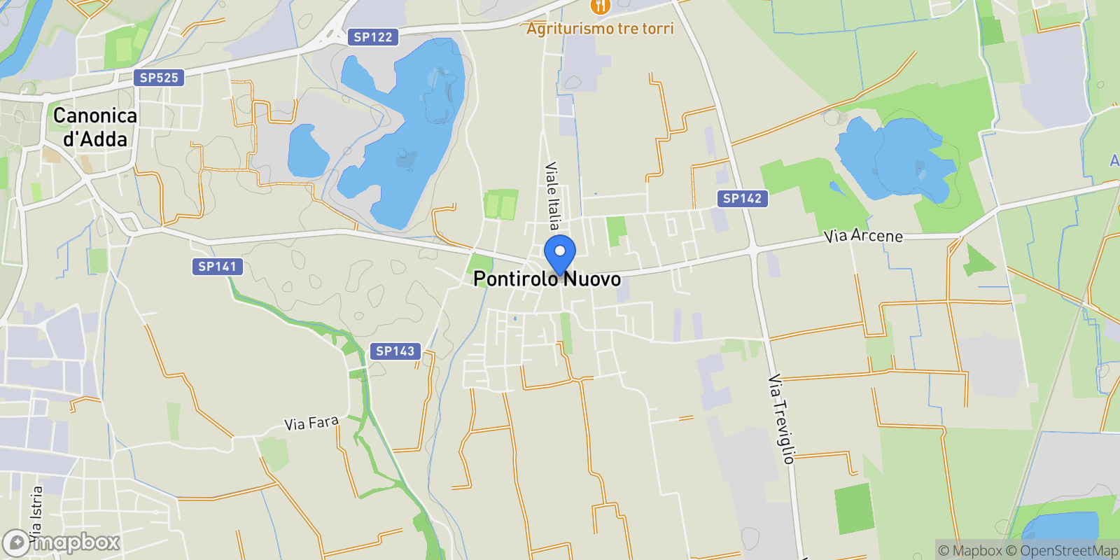 Map showing 24040 Pontirolo Nuovo, Province of Bergamo, Italy, Pontirolo Nuovo, Lombardy, Italy.