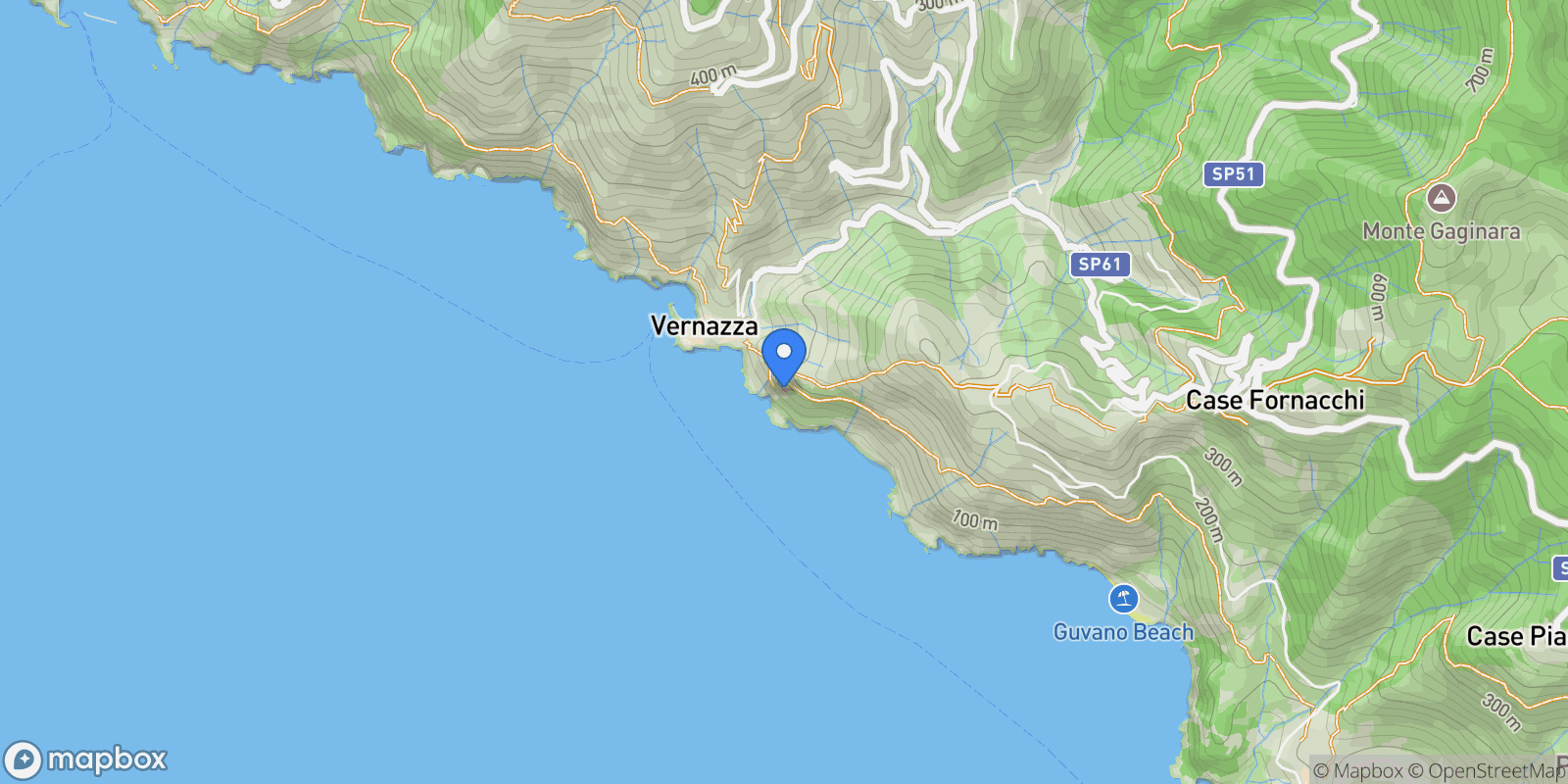 Map showing 19018 Vernazza, SP, Italy, Vernazza, Liguria, Italy.