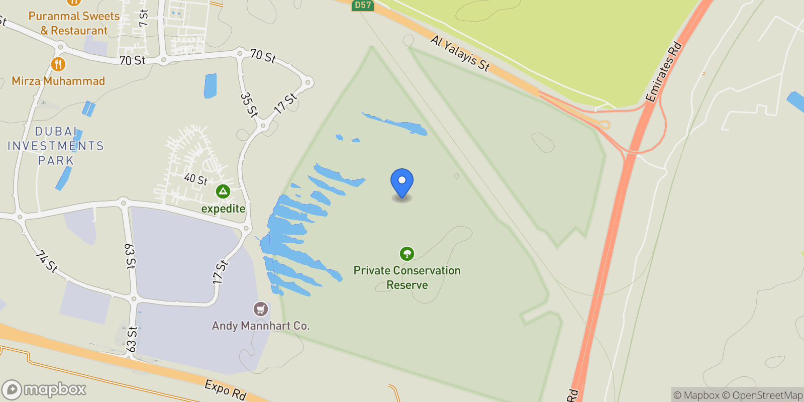 Map showing Grand Polo Club & Resort, United Arab Emirates, Dubai, Dubai, Dubai, United Arab Emirates.