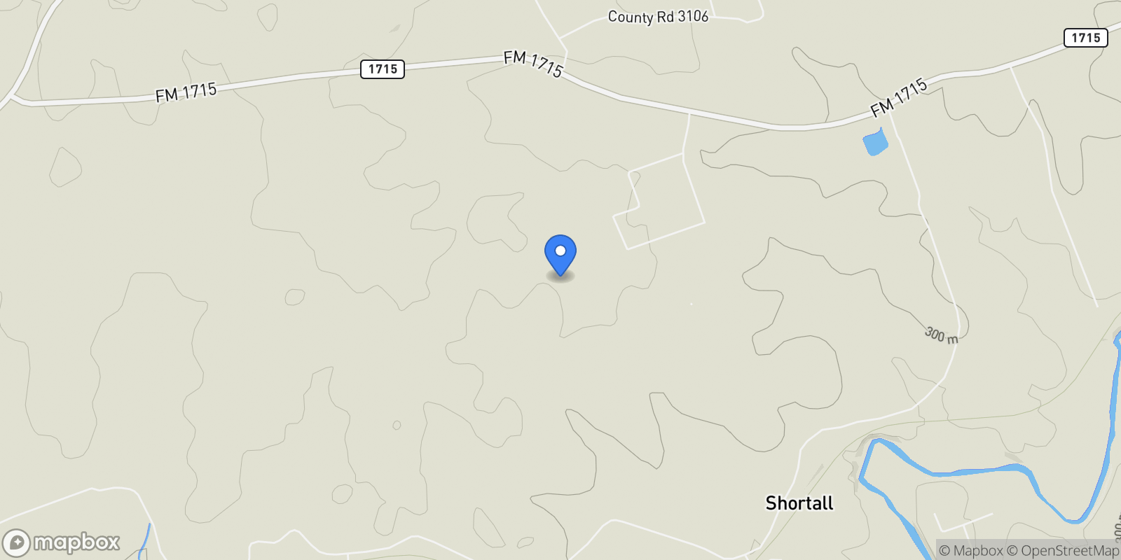 Map showing 397 Private Road 3072, Lampasas, Texas, United States.