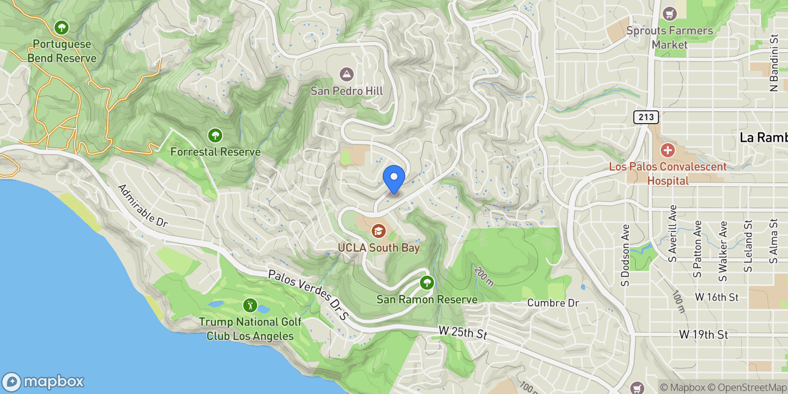 Map showing 30679 Palos Verdes Drive East , Rancho Palos Verdes, CA 90275, Rolling Hills, California, United States.