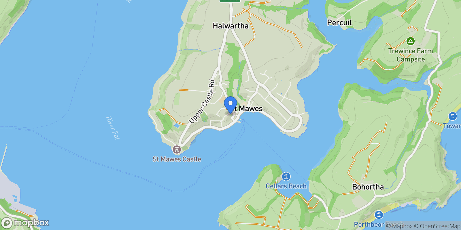 Map showing 5 Chapel Terrace, St. Mawes, St Mawes, England, United Kingdom.