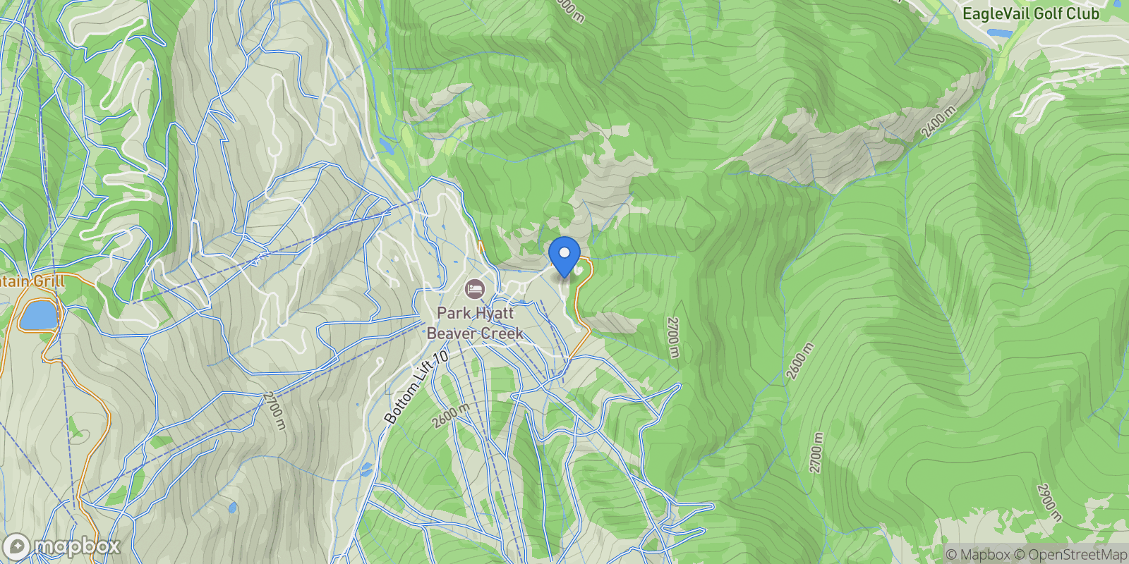 Map showing 17 Meadow Court #E2 , Beaver Creek, CO 81620, Avon, Colorado, United States.