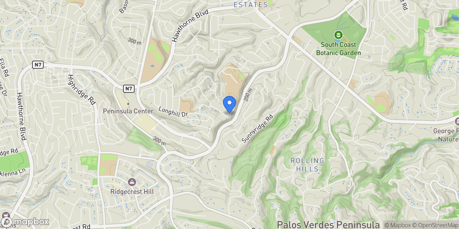 Map showing 4718 Elkridge Drive , Rancho Palos Verdes, CA 90275, Rolling Hills, California, United States.
