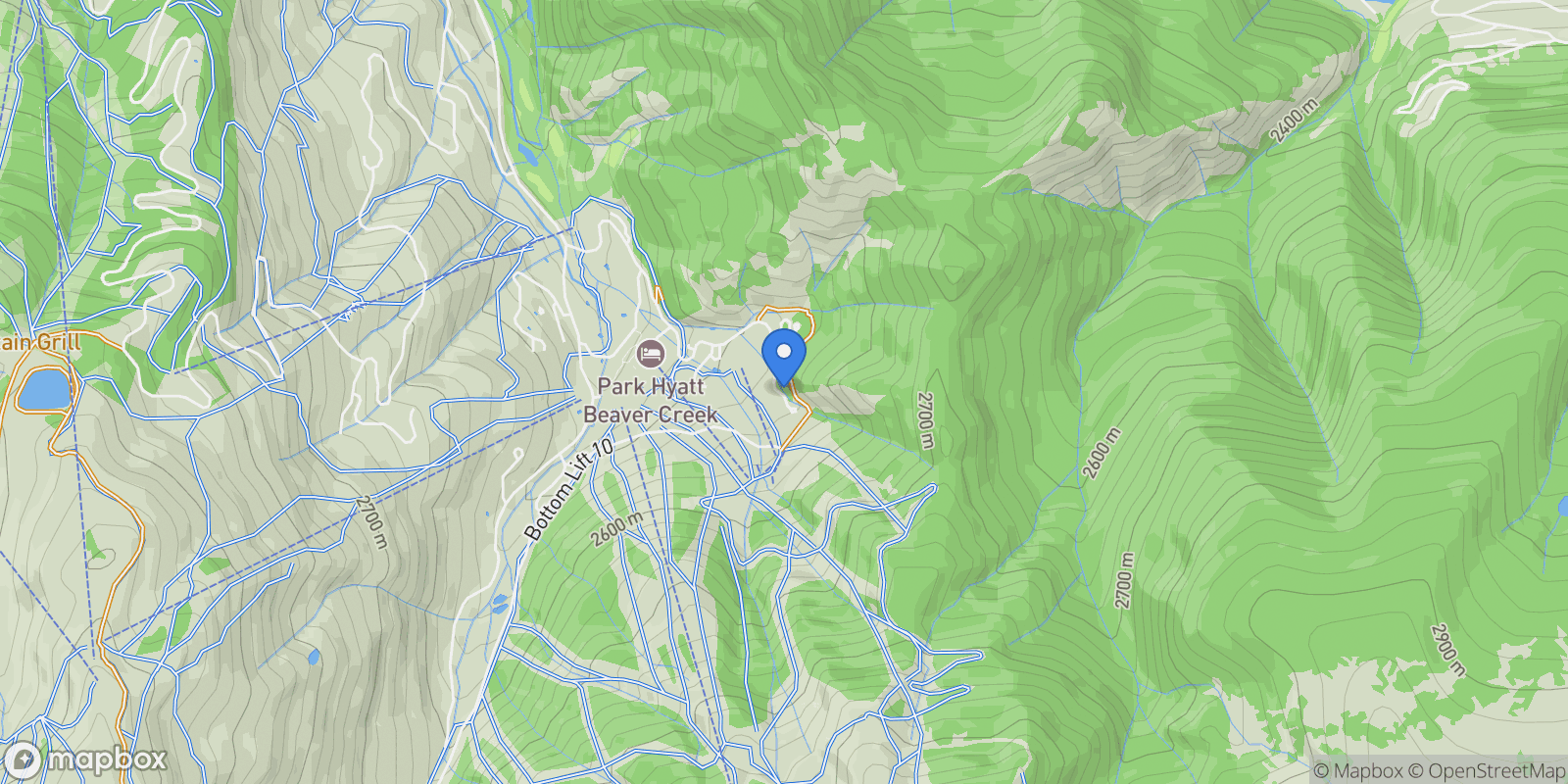 Map showing 35 Greystone Court , Beaver Creek, CO 81620, Avon, Colorado, United States.