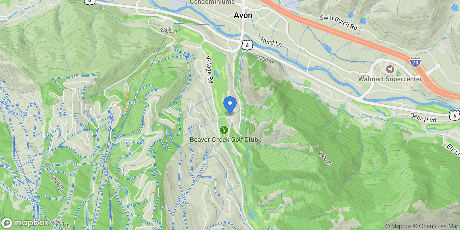 Map showing 7 N Fairway Drive , Beaver Creek, CO 81620, Avon, Colorado, United States.