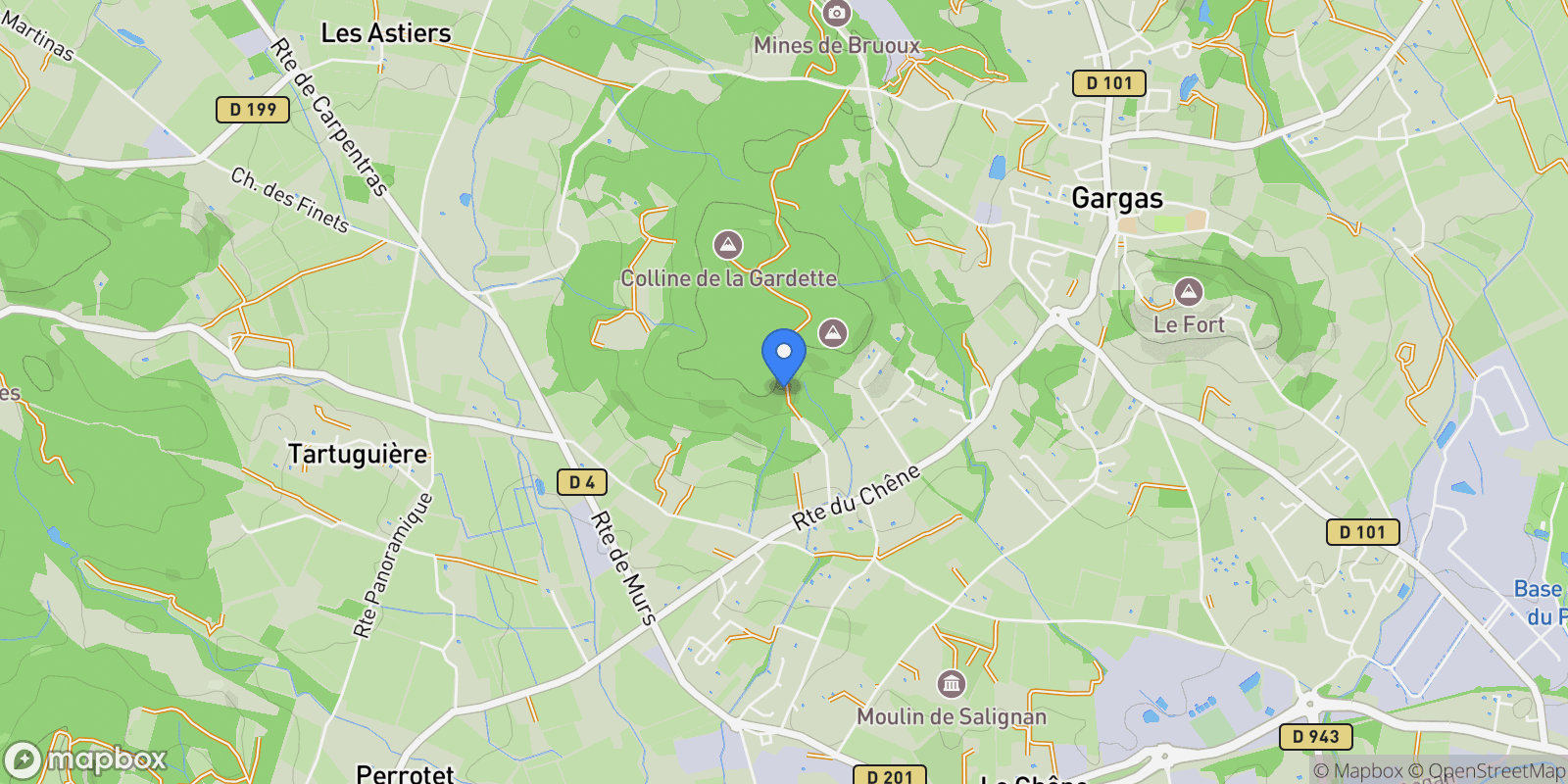 Map showing Gargas, Provence-Alpes-Côte d'Azur, France.