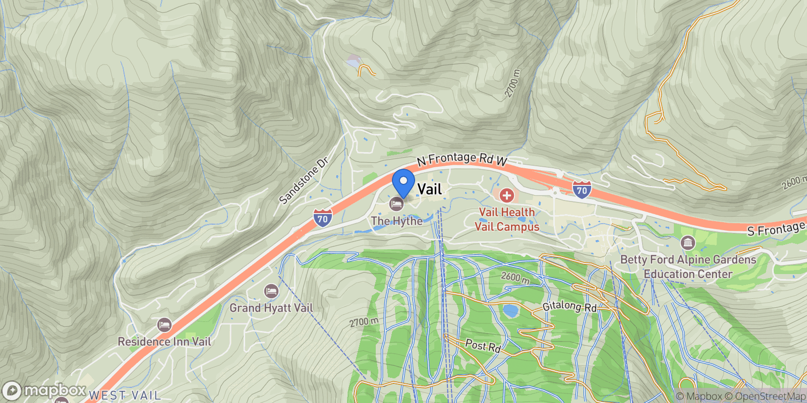 Map showing 714 W Lionshead Circle #683 , Vail, CO 81657, Vail, Colorado, United States.