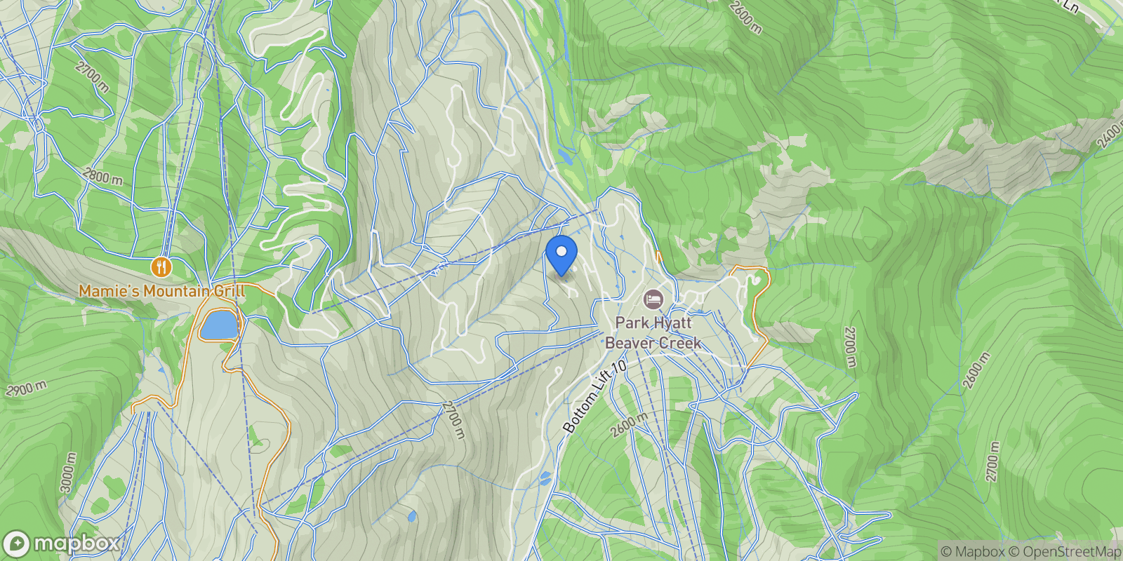 Map showing 17 Chateau Lane #205 , Beaver Creek, CO 81620, Avon, Colorado, United States.