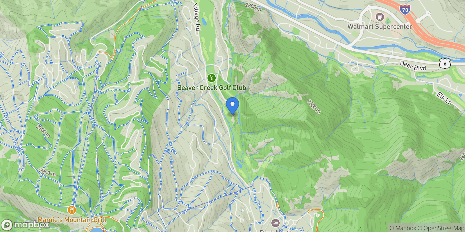 Map showing 179 South Fairway Drive , Beaver Creek, CO 81620, Avon, Colorado, United States.