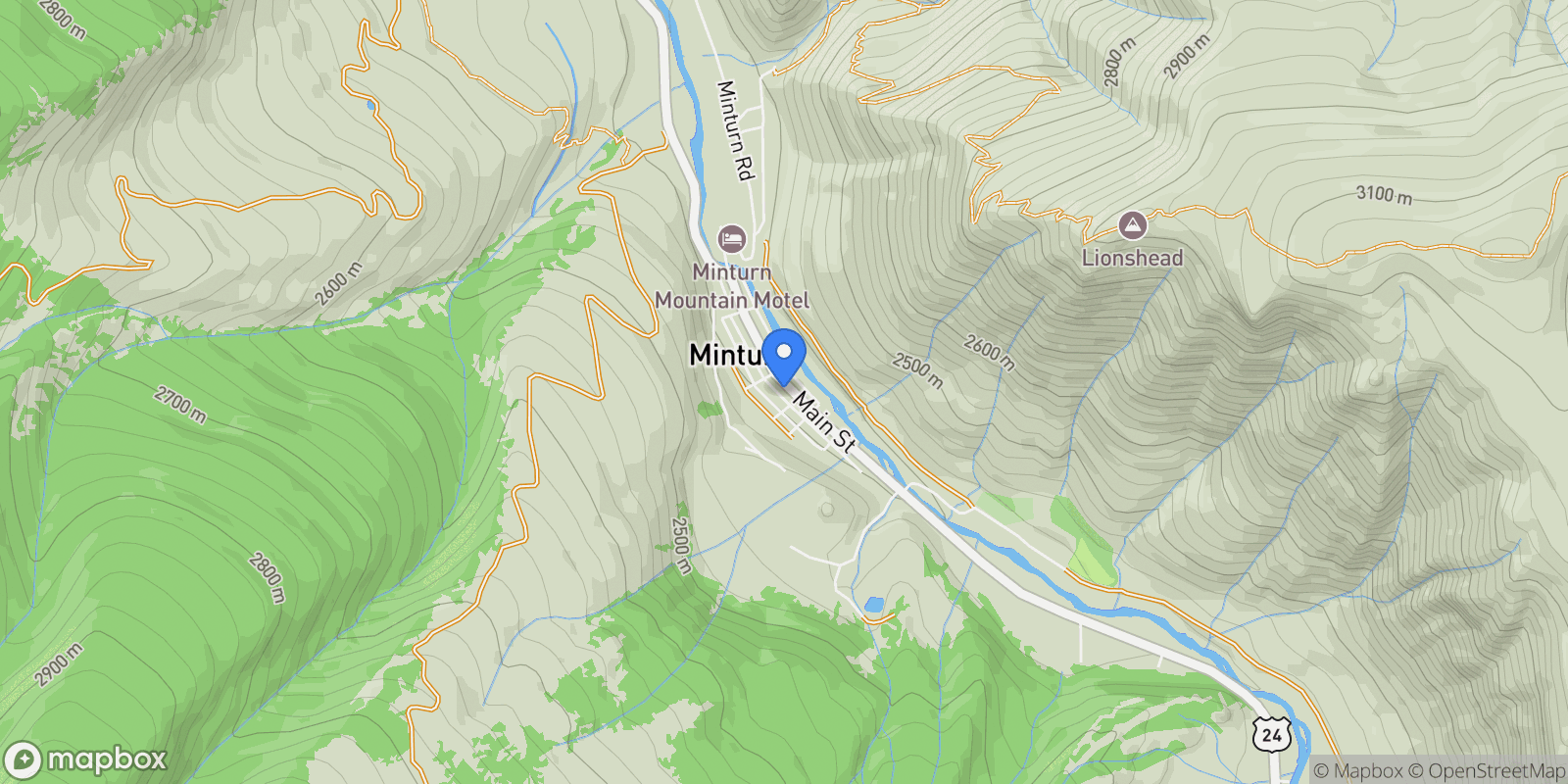 Map showing 421 Main #R2 , Minturn, CO 81645, Avon, Colorado, United States.