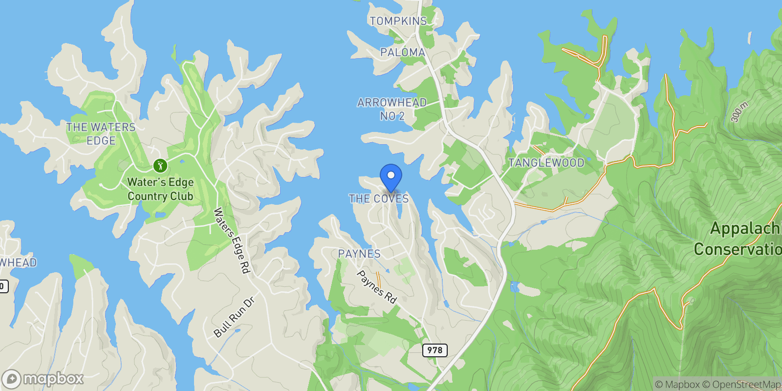 Map showing 228 Cove RD, Penhook, VA 24137, Penhook, Virginia, United States.