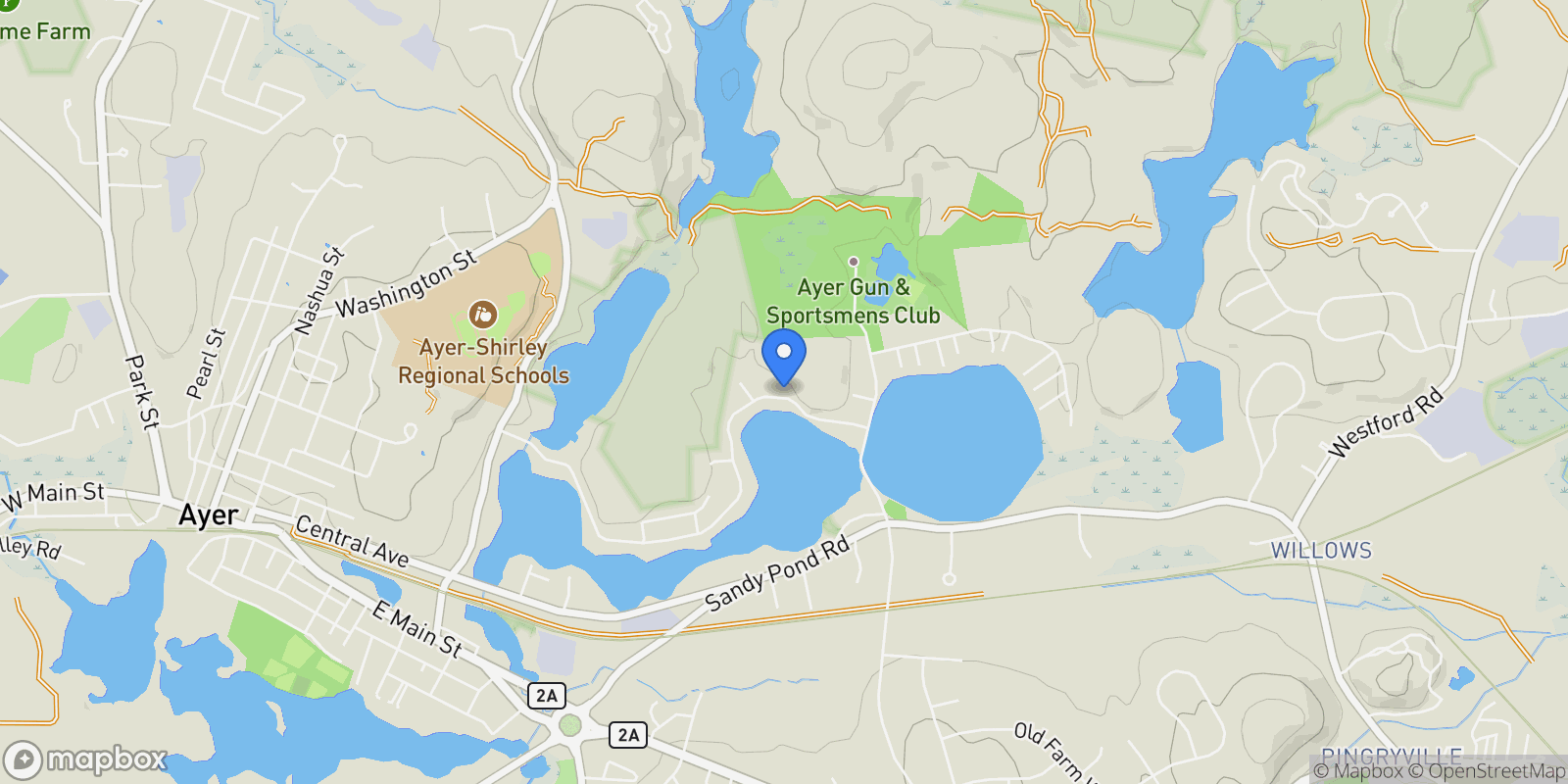 Map showing 23 Calvin , Ayer, MA 01432, Ayer, Massachusetts, United States.