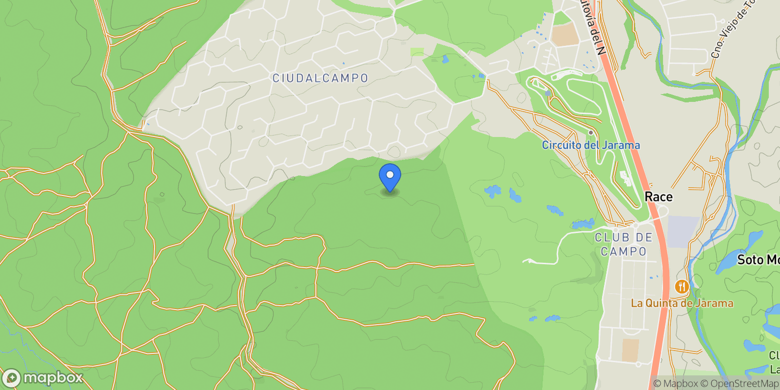 Map showing CIUDALCAMPO, Madrid, CIUDALCAMPO, Ciudalcampo, Saint Sebastian of the kings, Community of Madrid.