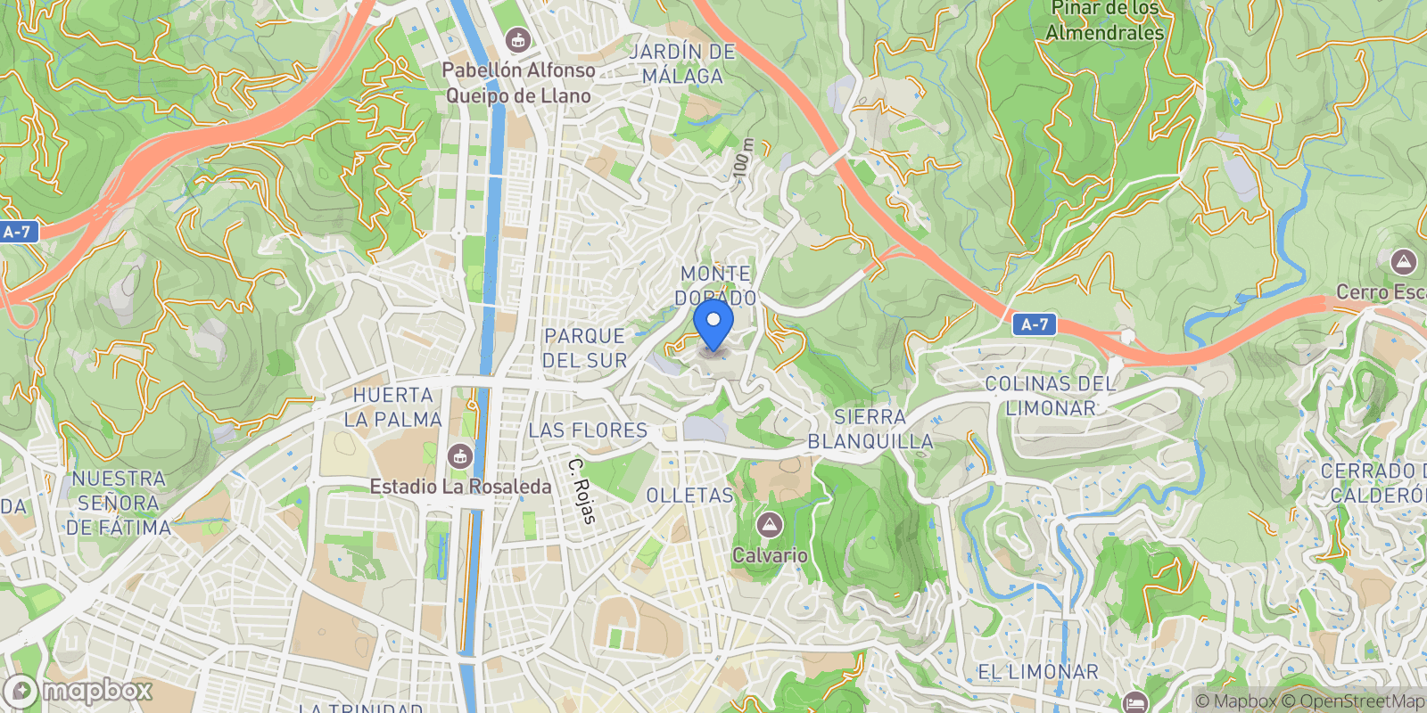Map showing MÁLAGA, Málaga, MÁLAGA, Centro, Malaga, Spain.
