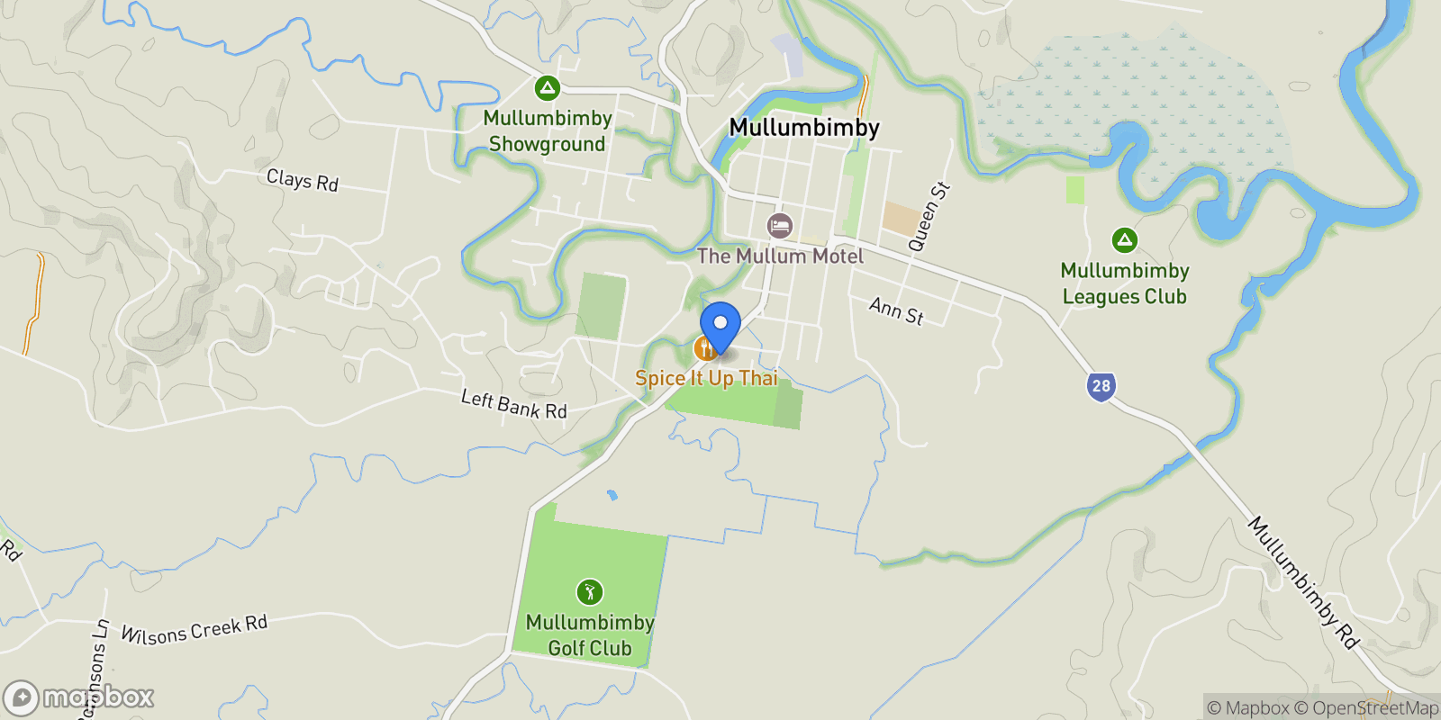Map showing Mullumbimby, Byron Street, Mullumbimby, New South Wales, Australia.