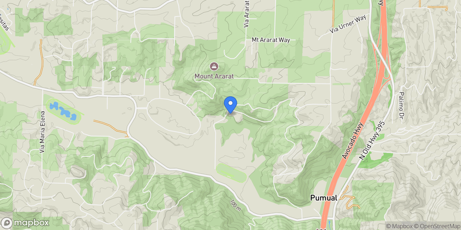 Map showing 31331 Rancho Amigos, Bonsall, California, United States.