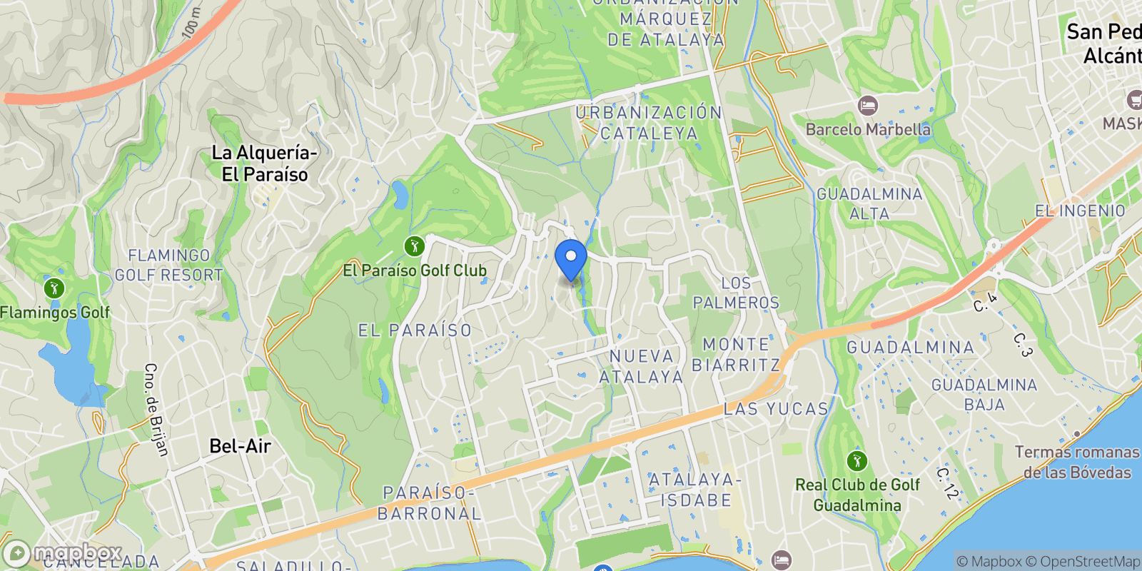 Map showing MÁLAGA, Málaga, MÁLAGA, Estepona, Andalusia, Spain.