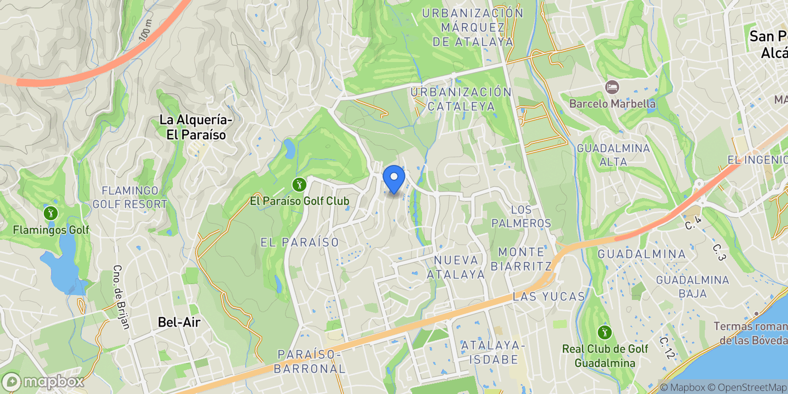 Map showing MÁLAGA, Málaga, MÁLAGA, Estepona, Andalusia, Spain.