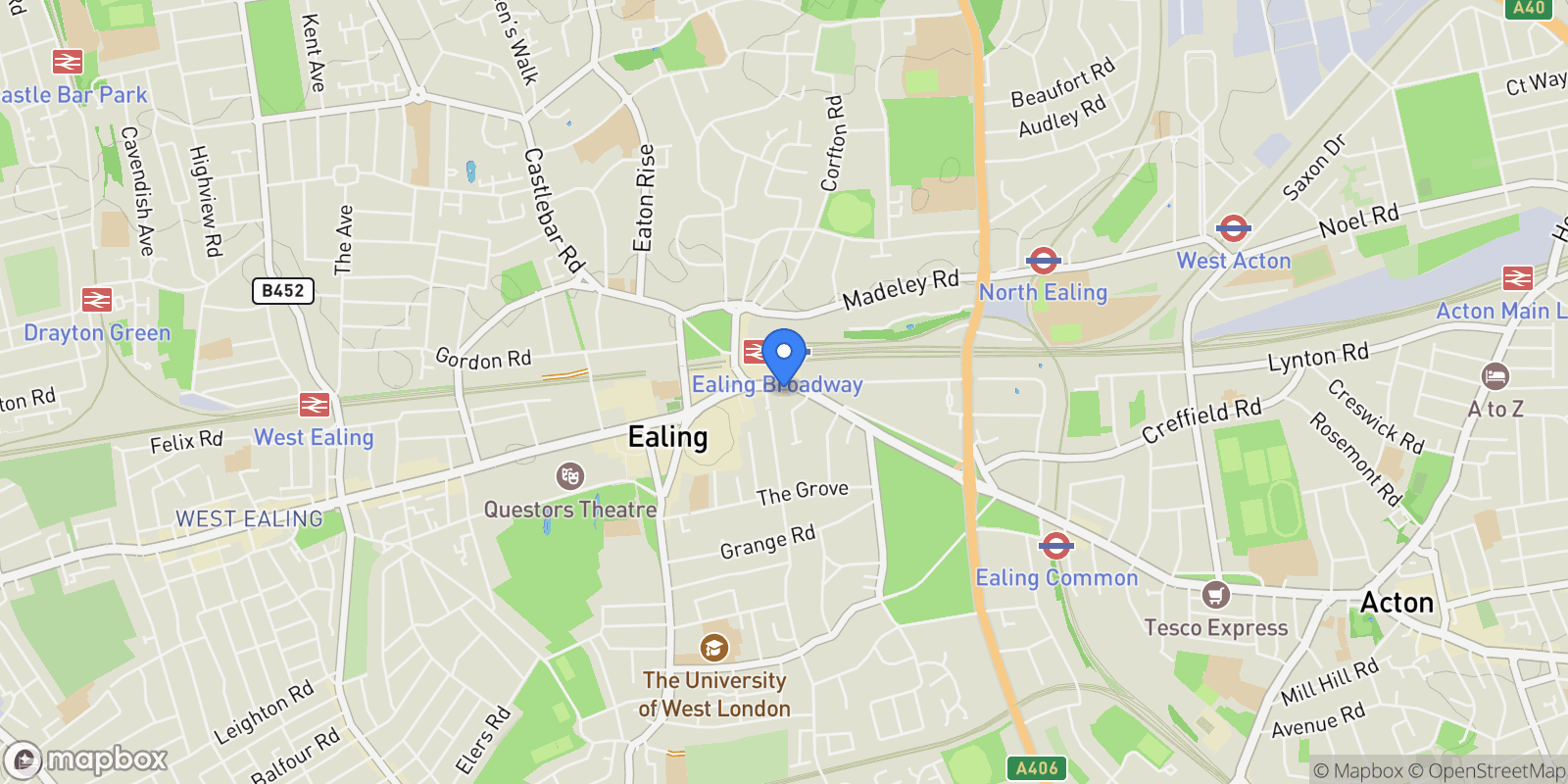Map showing London, London, England, United Kingdom.