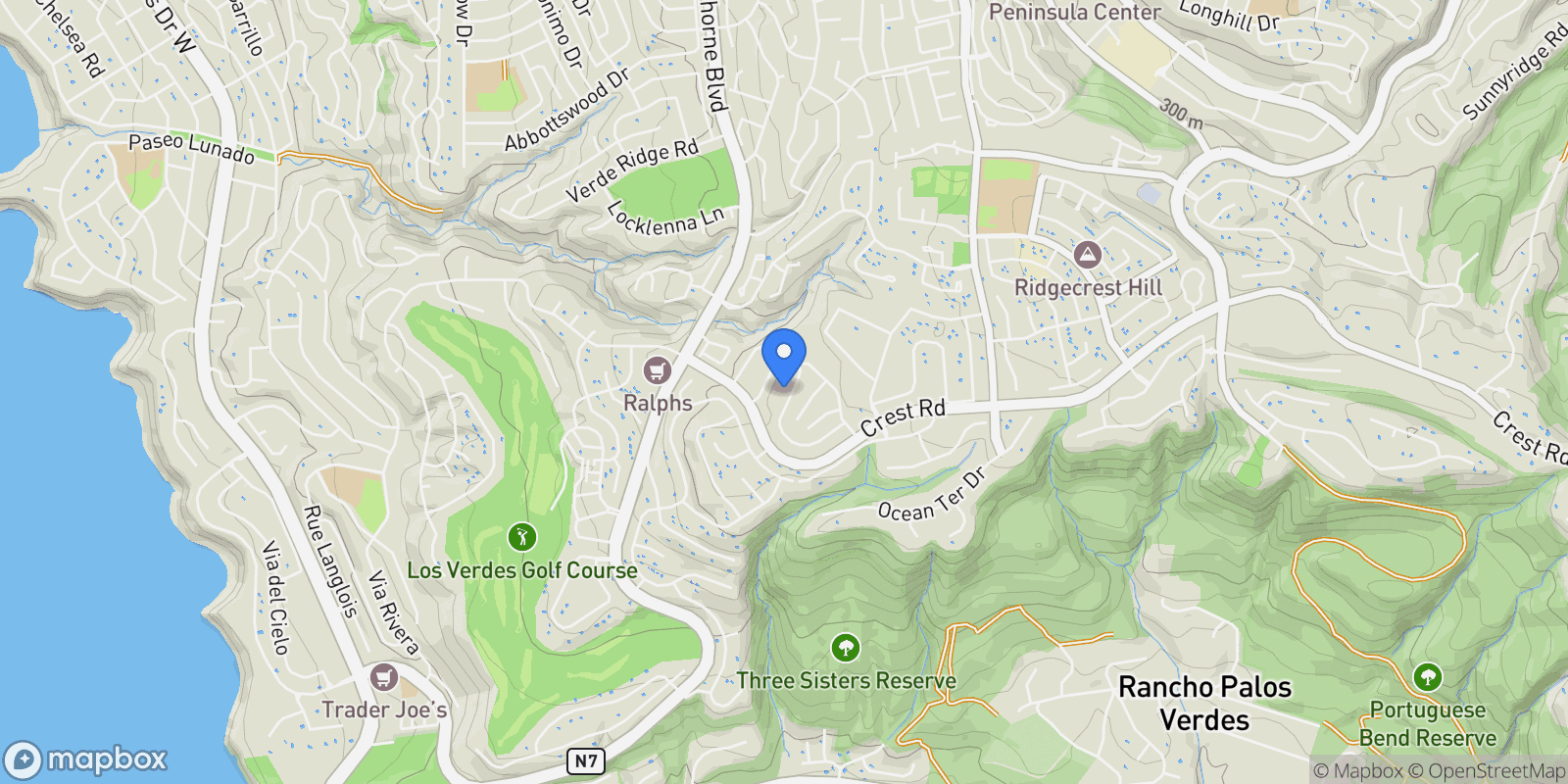 Map showing 37 Santa Cruz , Rolling Hills Estates, CA 90274, Rolling Hills Estates, California, United States.
