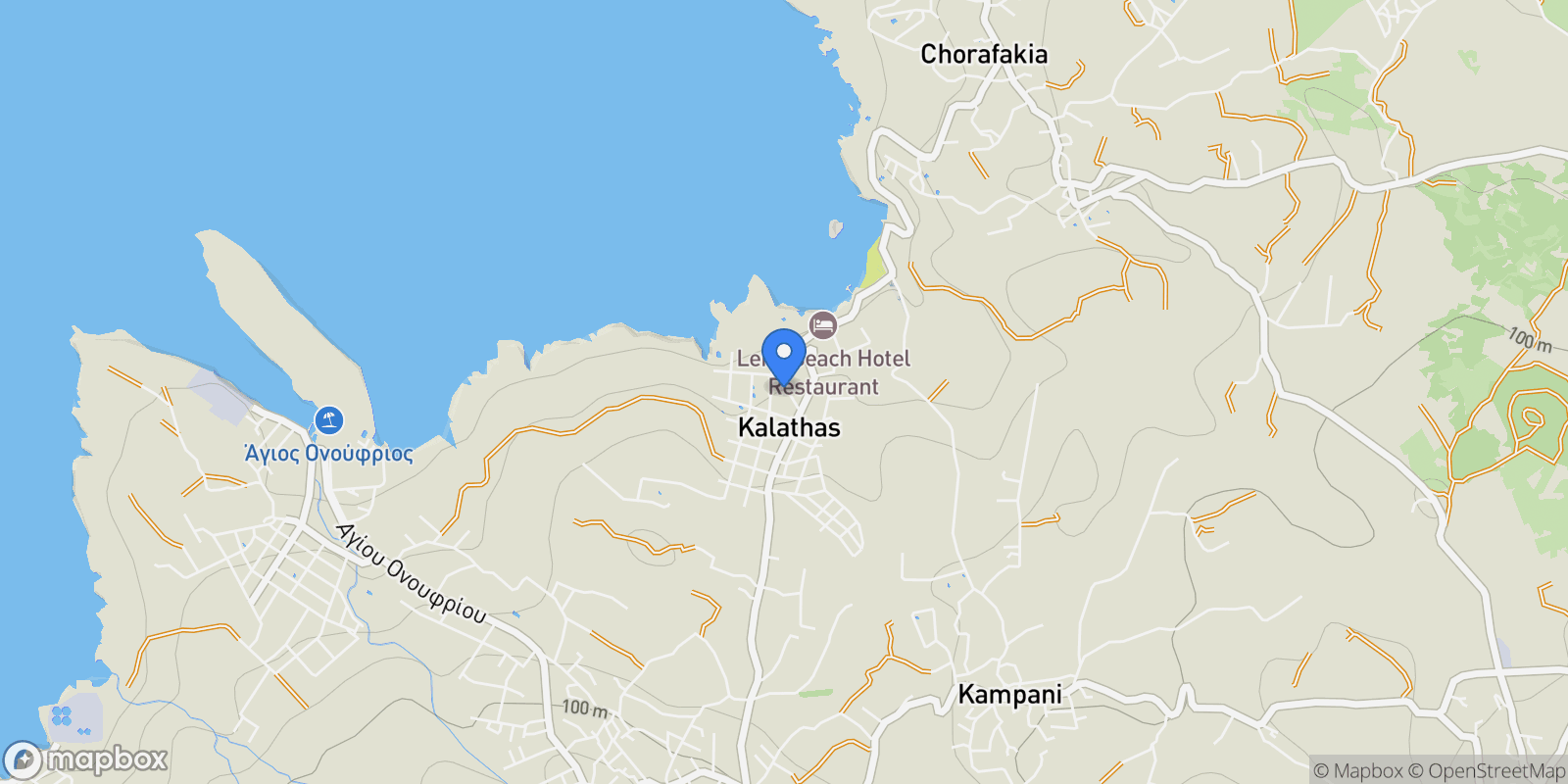 Map showing Kalathas 731 00, Greece, Crete, Greece.
