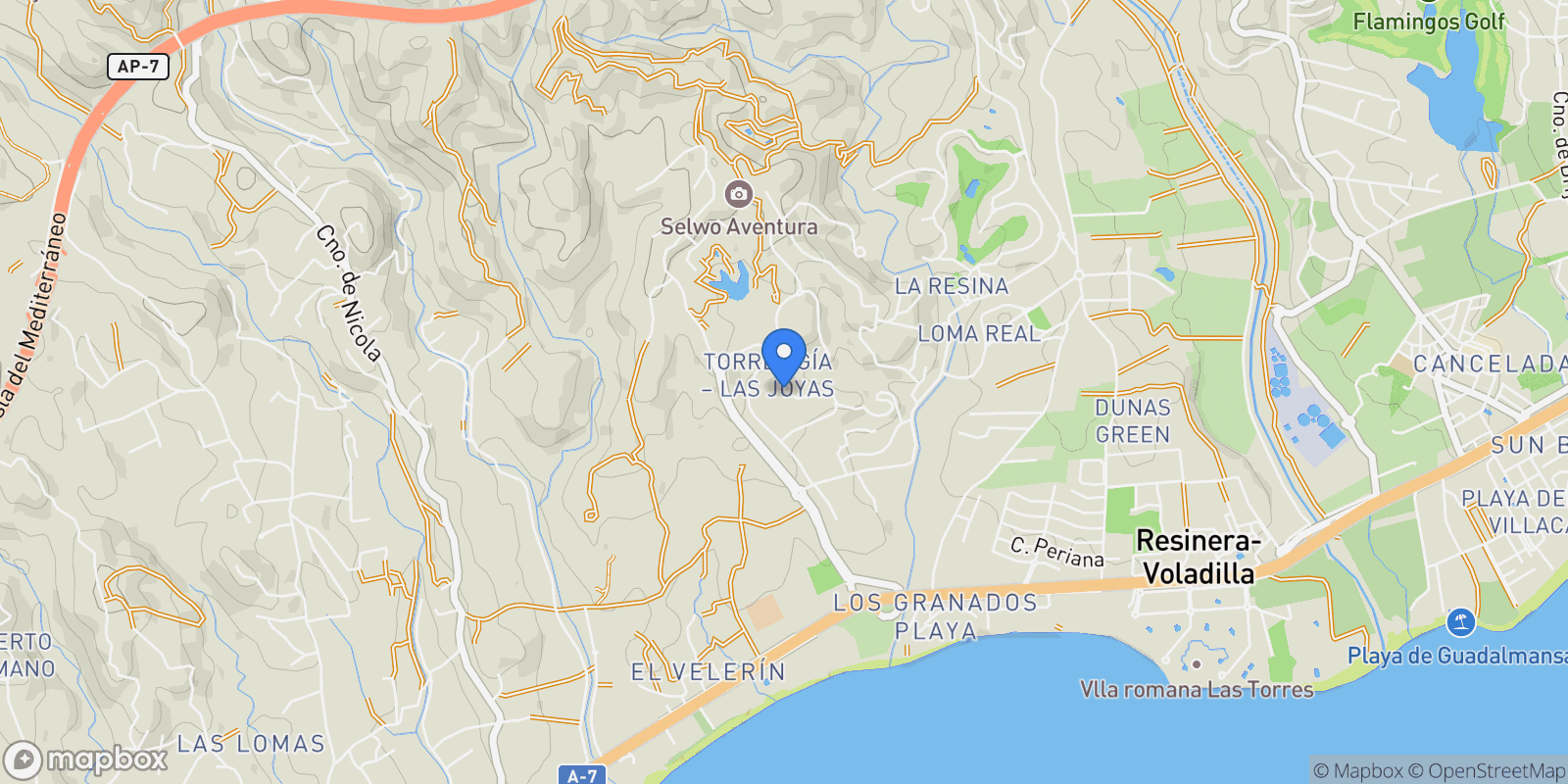 Map showing ESTEPONA, Málaga, ESTEPONA, Estepona, Andalusia, Spain.