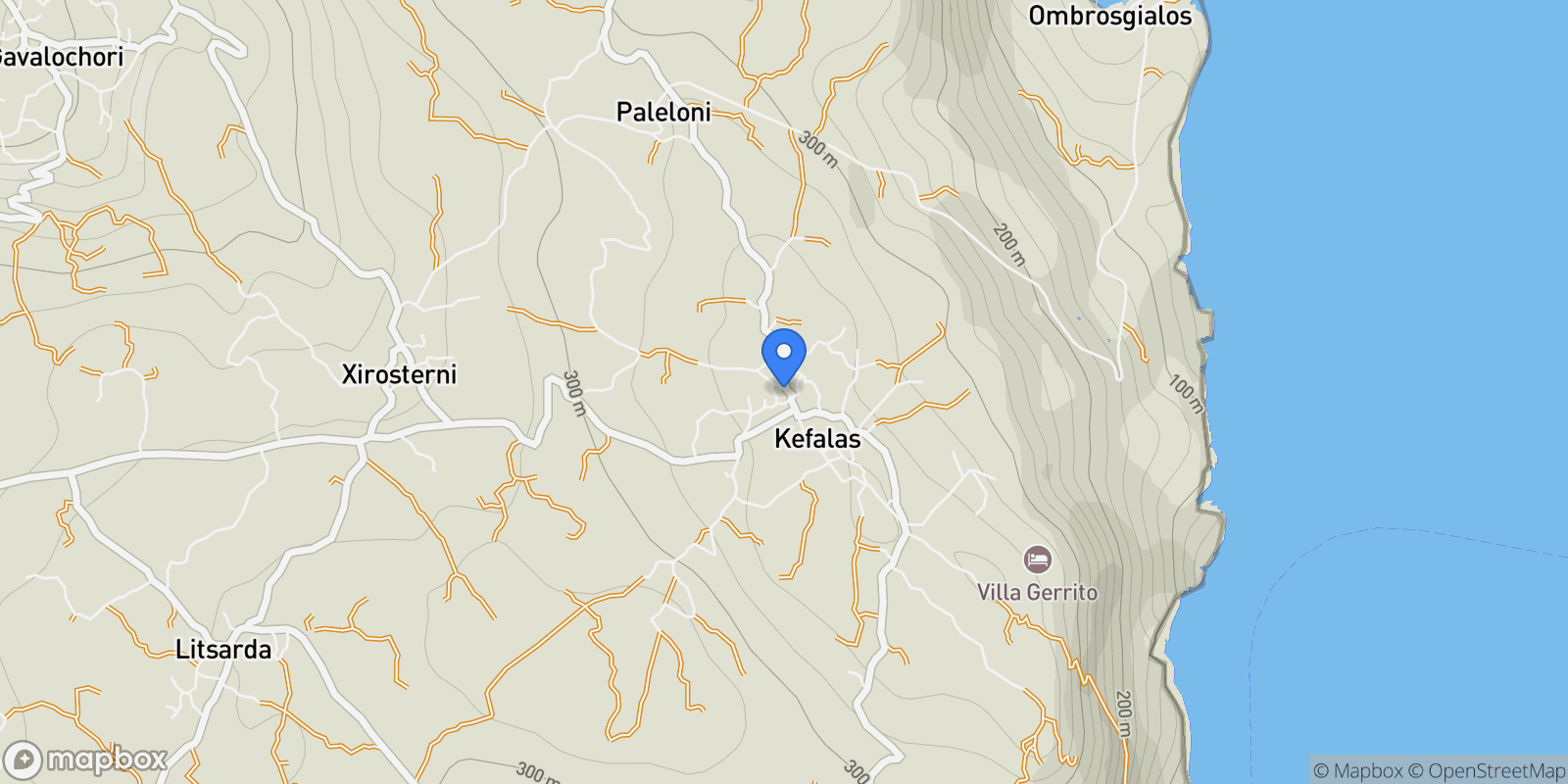 Map showing Kefalas 730 08, Greece, Apokoronas, Greece.