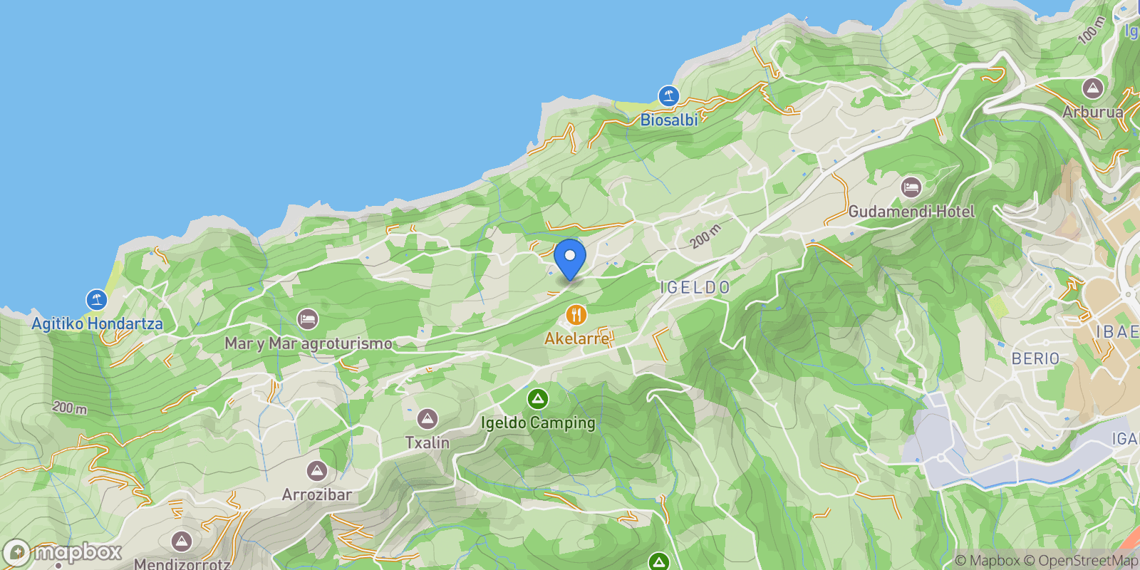 Map showing Arritxulo Bidea, 20008, Gipuzkoa, Spain, Mendebaldea, Donostia-San Sebastian, Spain.