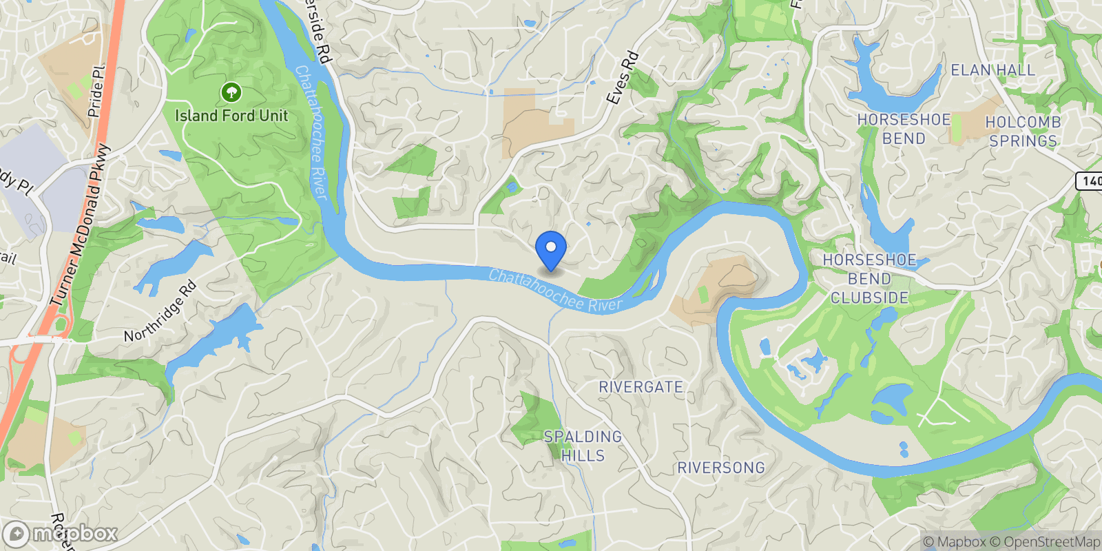 Map showing 1789 Riverside Road, Roswell, GA, 30076, USA, Roswell, Georgia, United States.