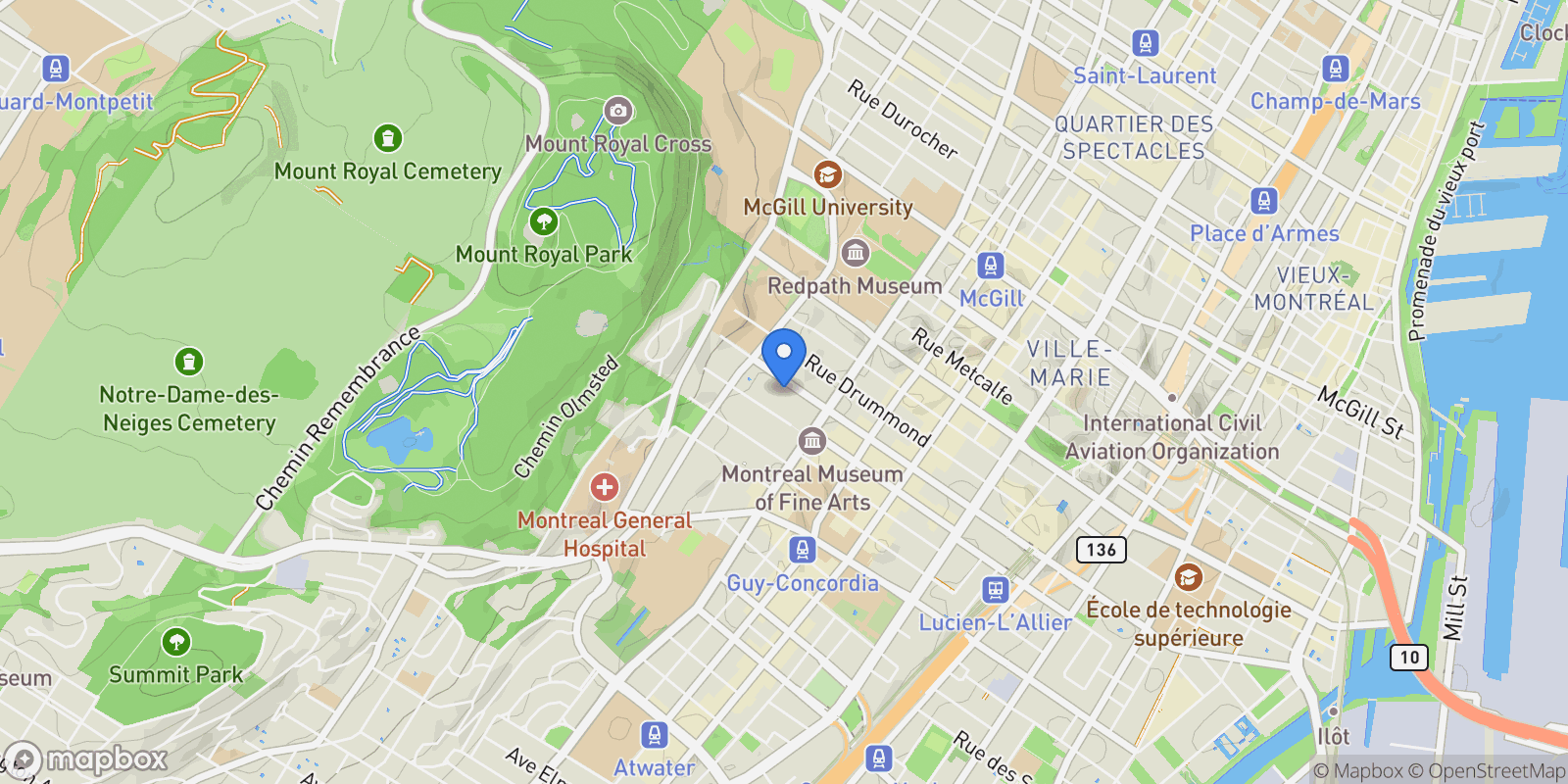 Map showing 29 Place De Richelieu, Montréal, Quebec, Canada.