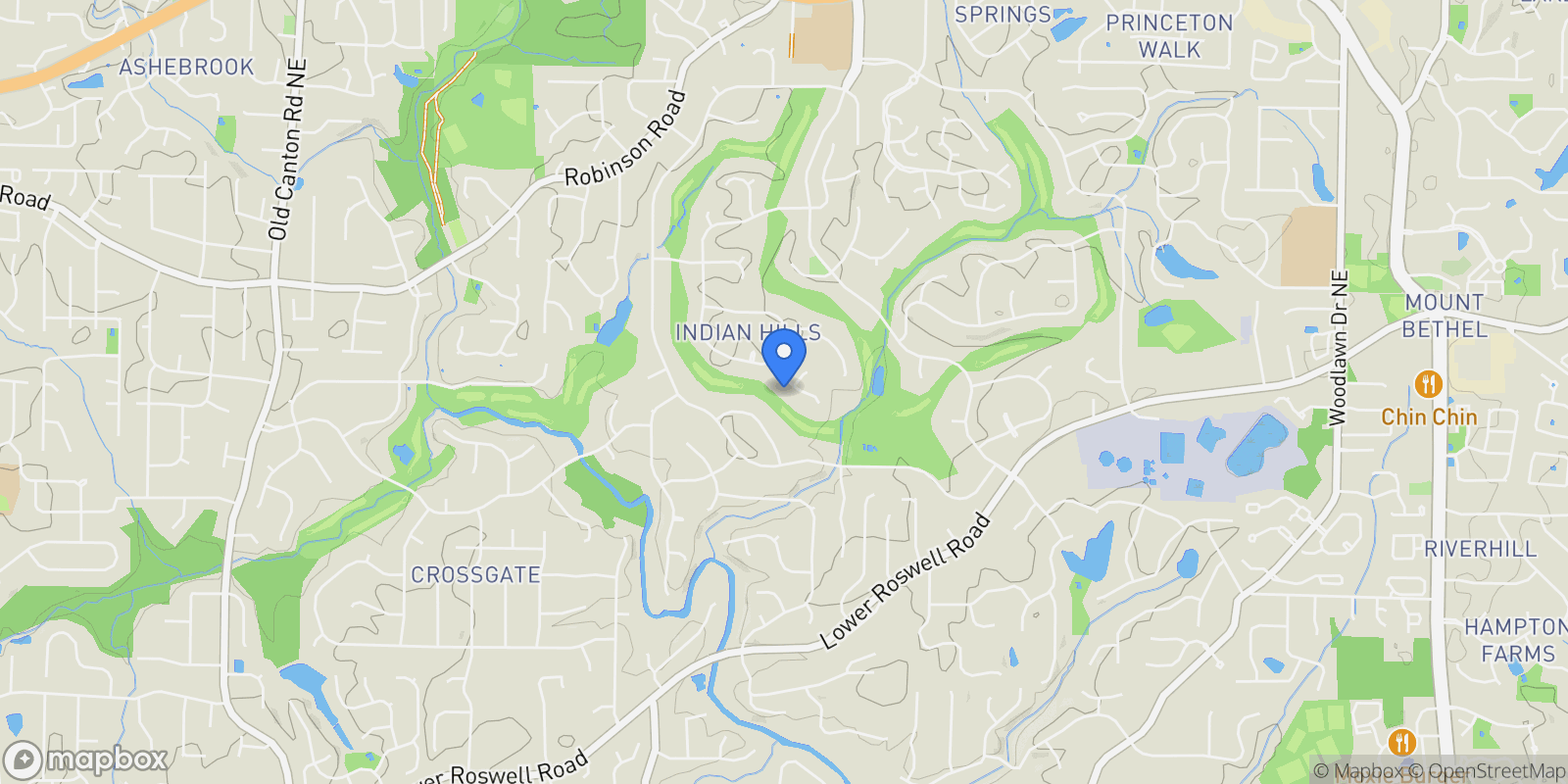 Map showing 3830 Valley Green Drive, Marietta, GA, 30068, USA, Marietta, Georgia, United States.