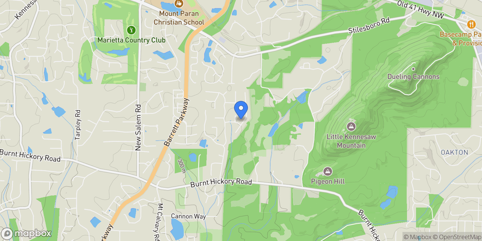 Map showing 711 Parkside Trail, Marietta, GA, 30064, USA, Marietta, Georgia, United States.