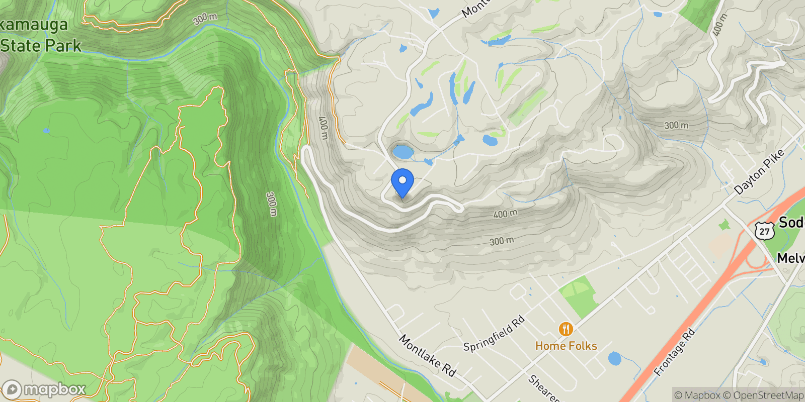 Map showing 8608 Brow Lake Rd, Soddy-Daisy, Tennessee, United States.
