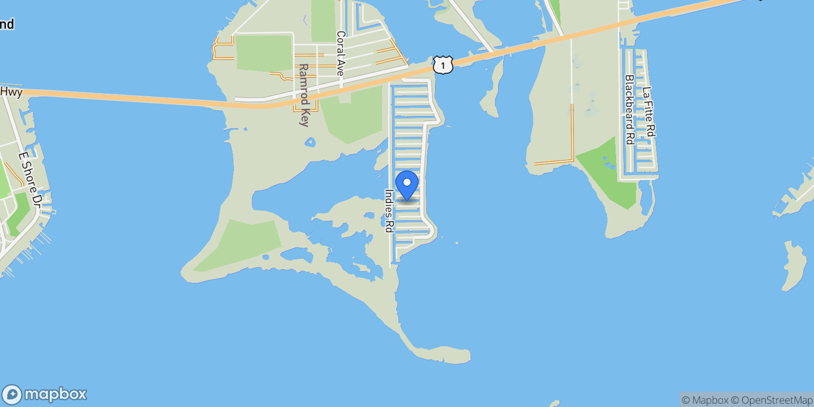 Map showing 27365 Barbuda Lane, Ramrod, FL 33042, Big Pine Key, Florida, United States.