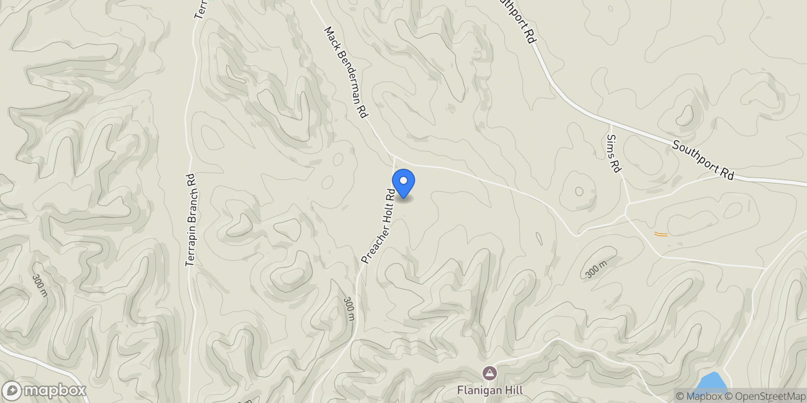 Map showing 1833 Preacher Holt Rd, Mount Pleasant, Tennessee, United States.