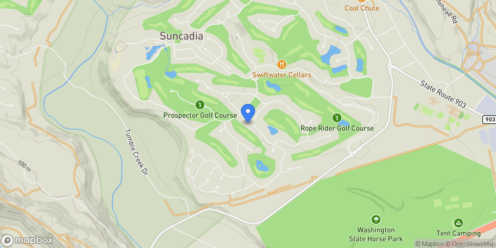 Map showing 110 Larkspur Loop, Cle Elum, Washington, United States.