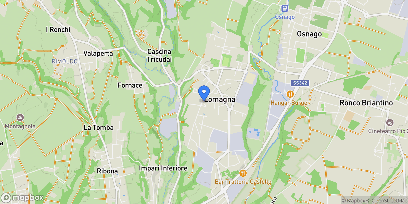 Map showing Via Thomas Alva Edison, Lomagna, Lombardy, Italy.