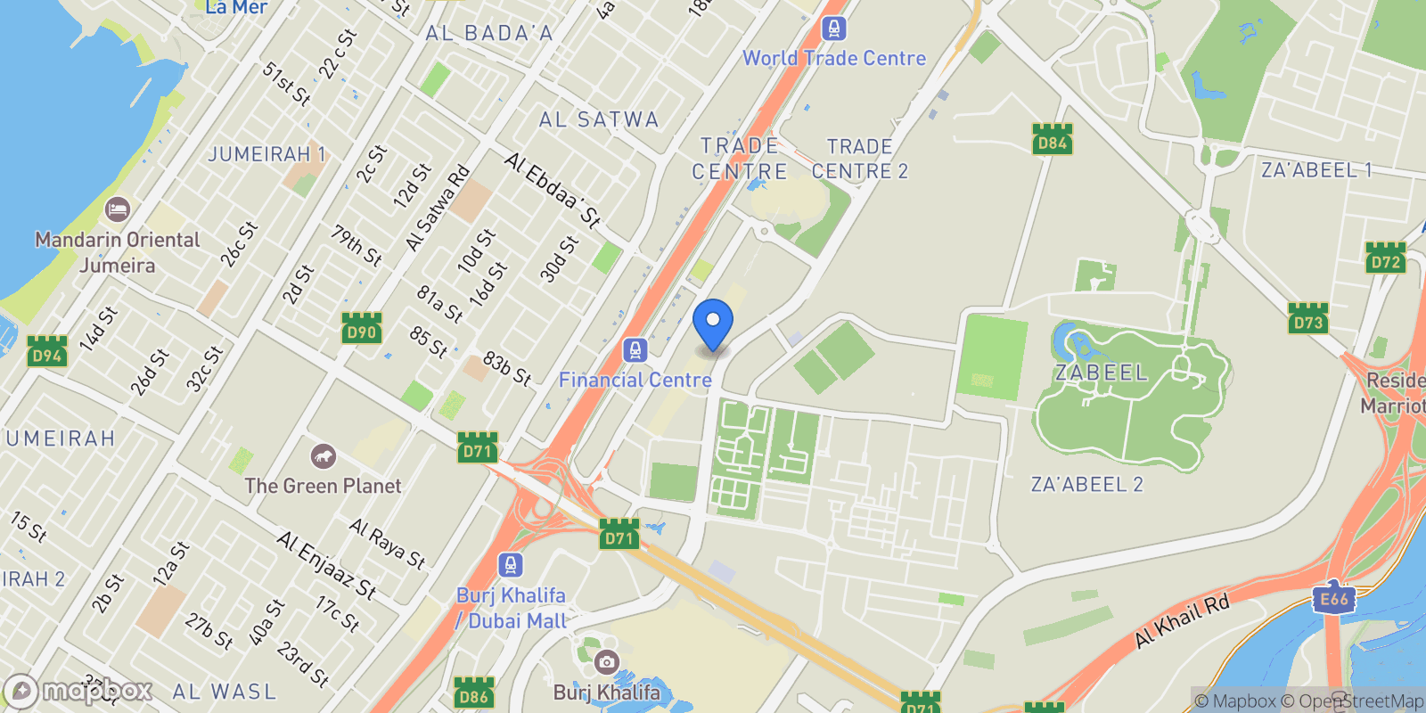 Map showing Dubai, Dubai, United Arab Emirates.