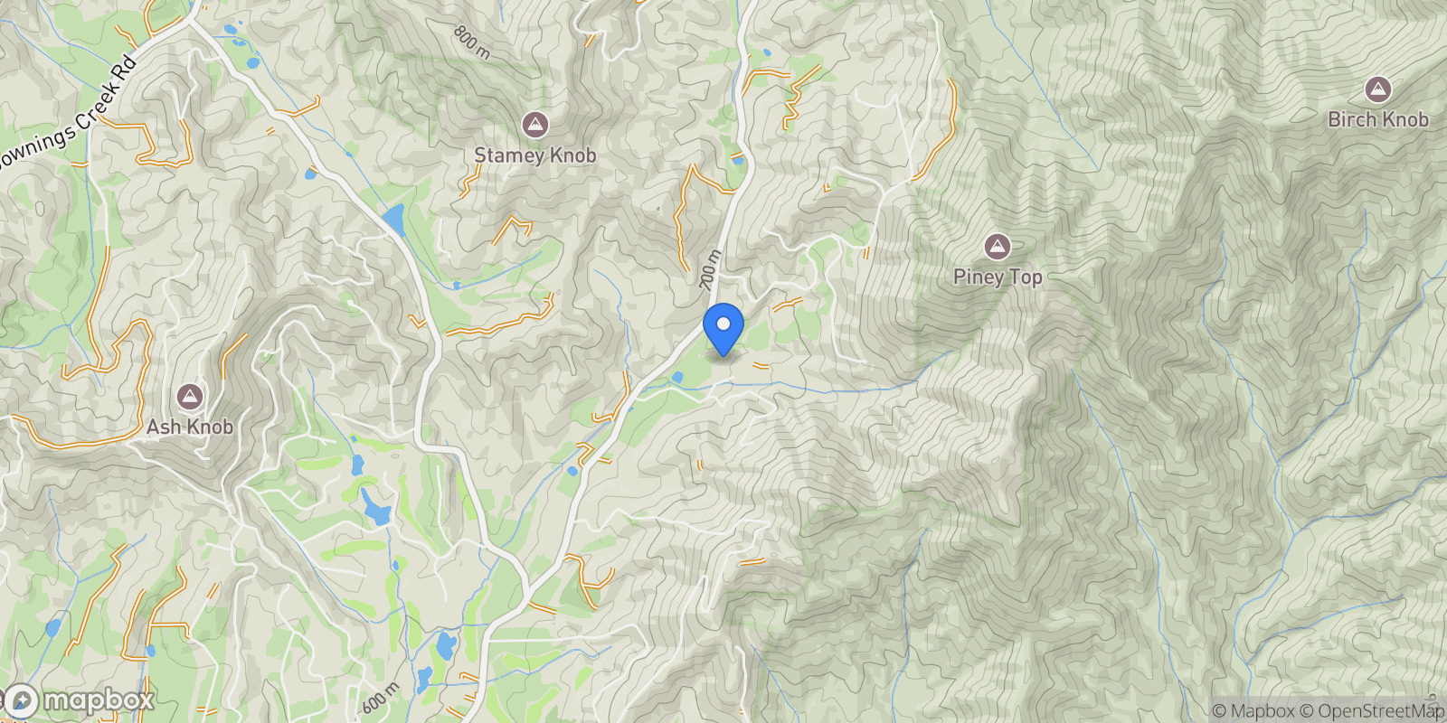 Map showing Hayesville, North Carolina, United States.