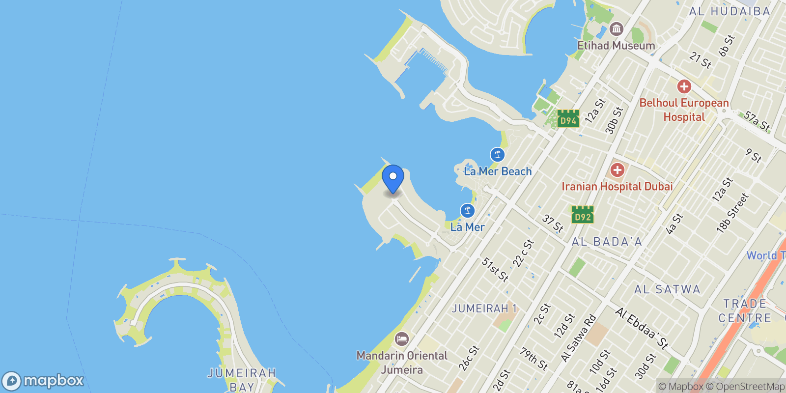 Map showing Dubai, Dubai, United Arab Emirates.