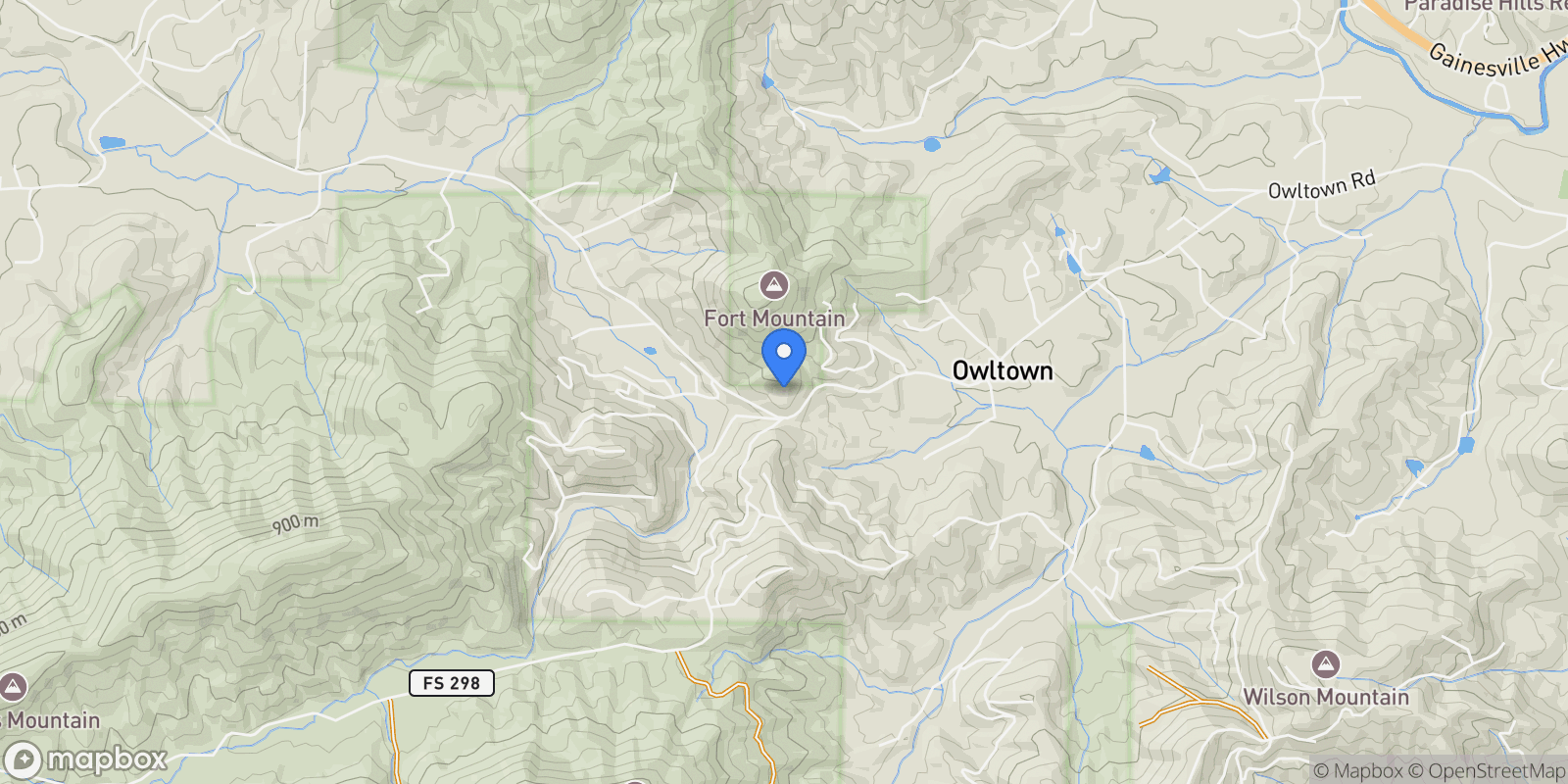 Map showing Blairsville, Georgia, United States.