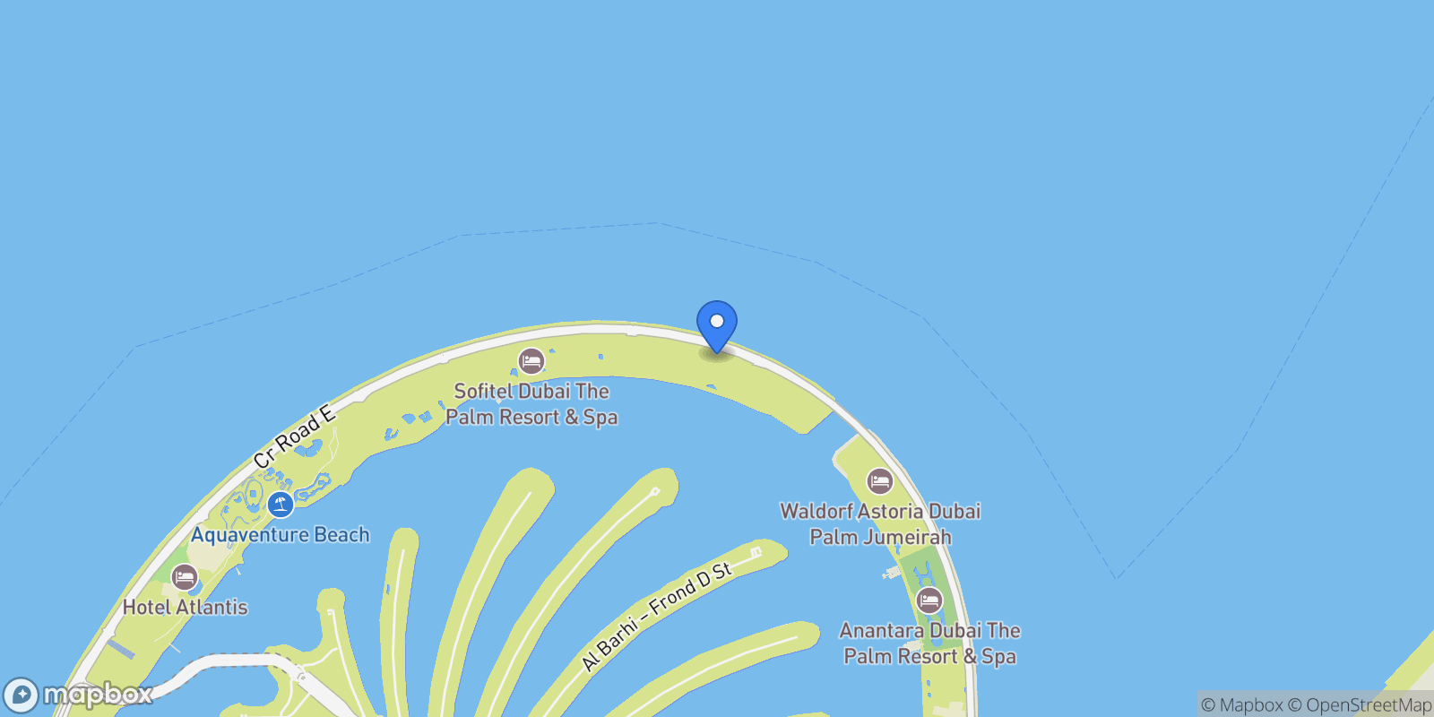 Map showing Dubai, Dubai, United Arab Emirates.