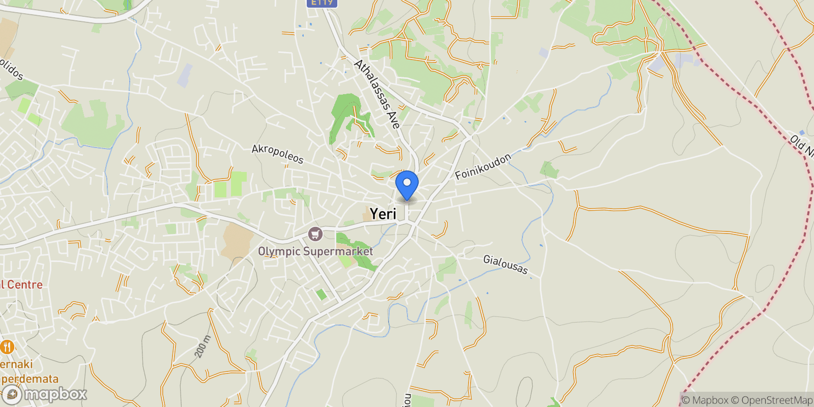 Map showing Geri, Cyprus, Geri, Nicosia, Cyprus.