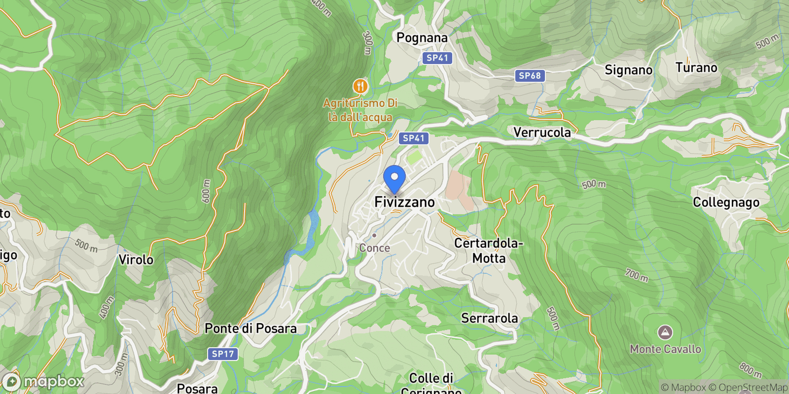 Map showing 54013 Fivizzano MS, Italy, Fivizzano, Tuscany, Italy.