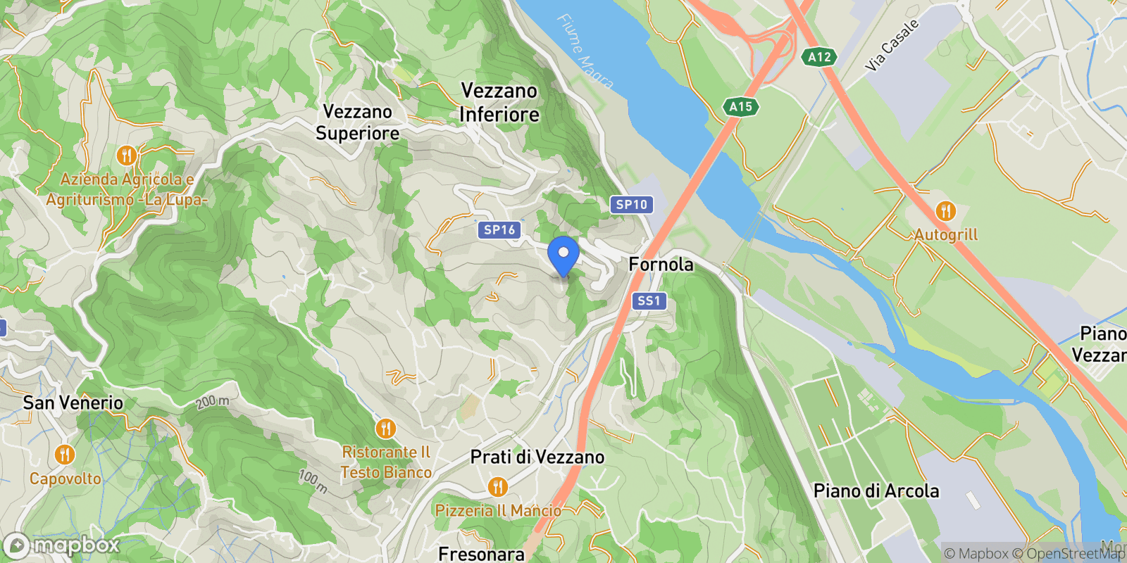 Map showing Via Don Giovanni Minzoni, 11, 19020 Stazione-fornola SP, Italy, Stazione-Fornola, Liguria, Italy.
