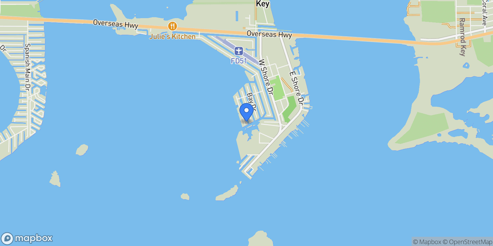 Map showing 1147 Flagship Drive, Summerland, FL 33042, Big Pine Key, Florida, United States.