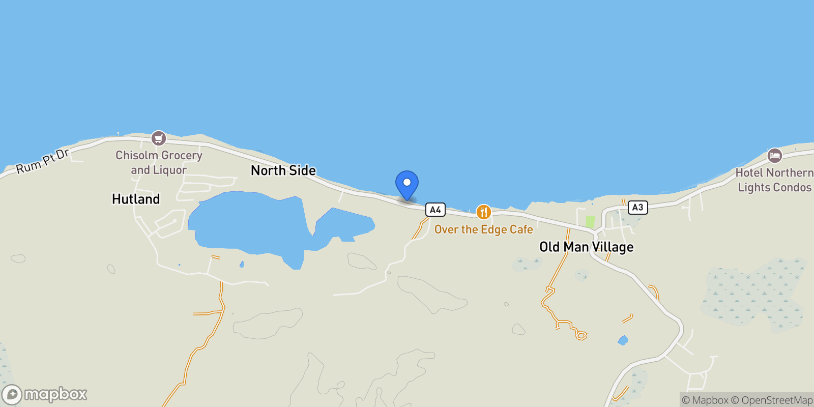 Map showing 504 Northside Rd, Shore Tang, North Side, 06~, Old Man Bay, North Side, Cayman Islands.